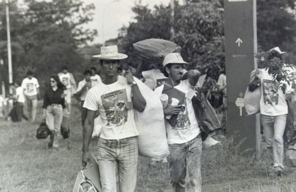 Acampamento do segundo Congresso Nacional em 1990